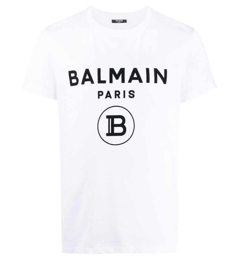 Balmain White Logo Print T Shirt – Luxfashionsource