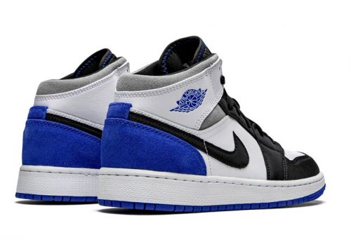 air jordan 1 mid se royal black toe